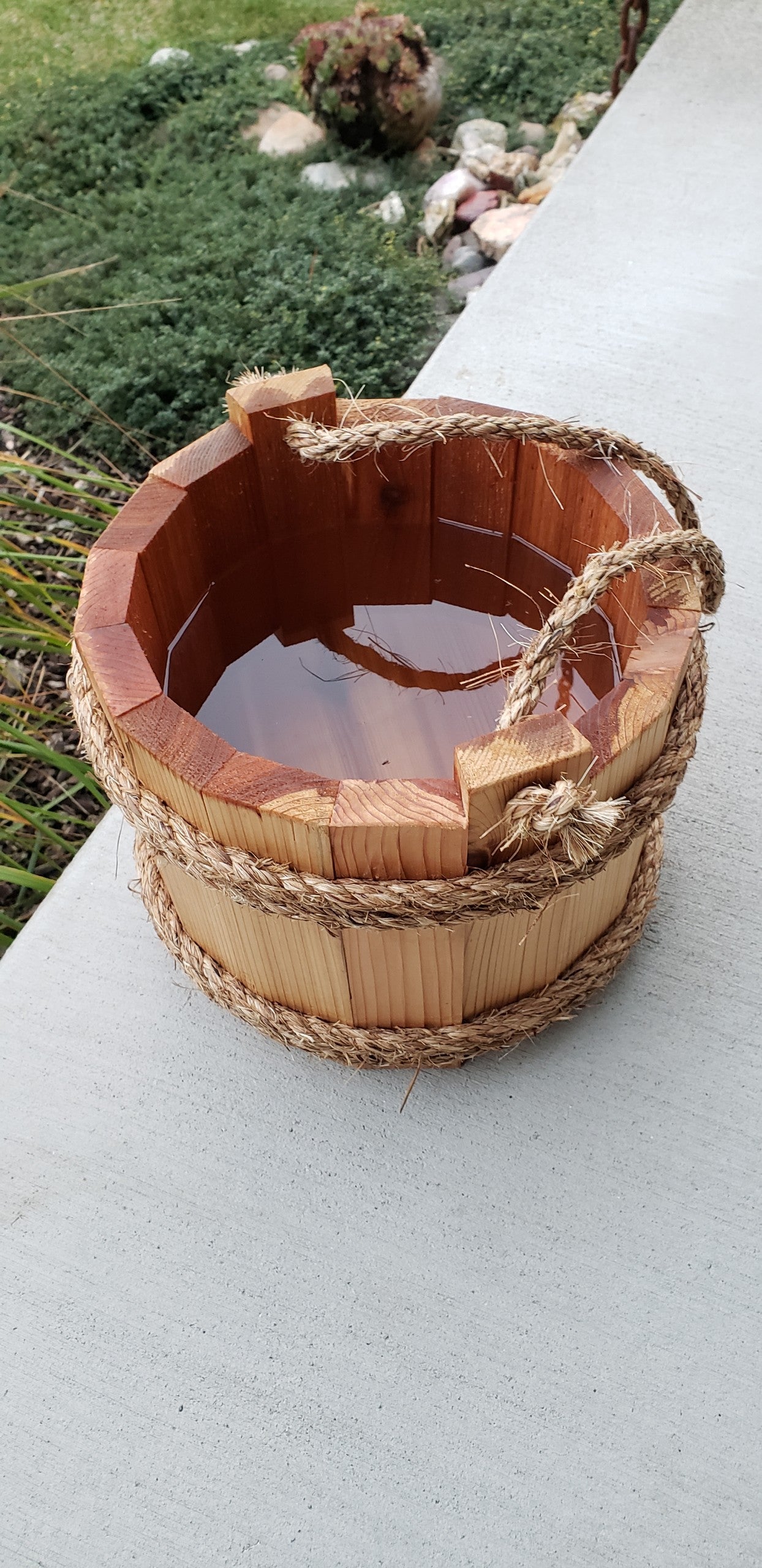 Cedar Wood Sauna Bucket by Sauna Fauna