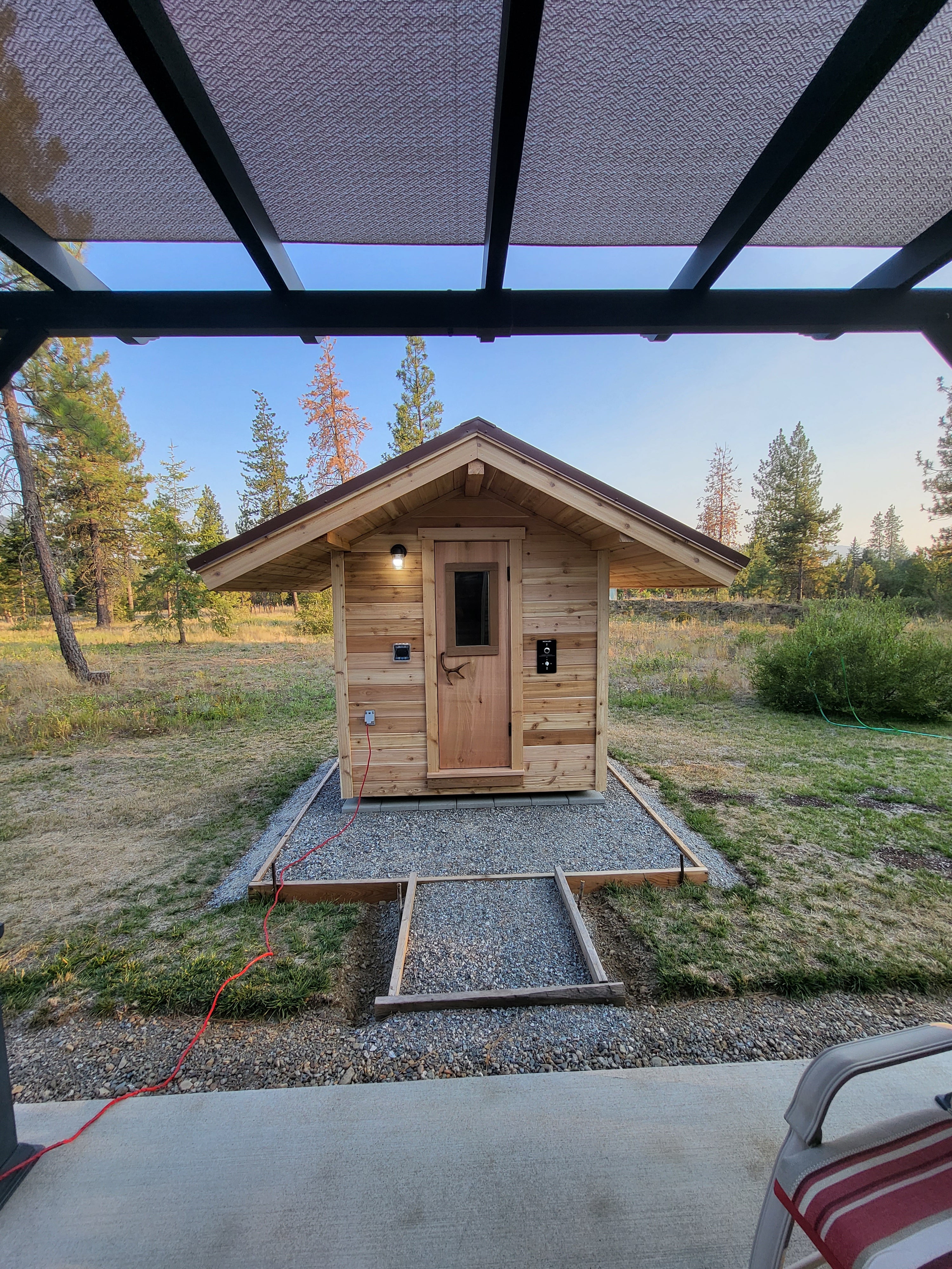 Handcrafted Outdoor Sauna by Sauna Fauna - Premium Quality Sauna for Outdoor Relaxation, Custom Built for Your Backyard. Perfect for Wellness and Rejuvenation.