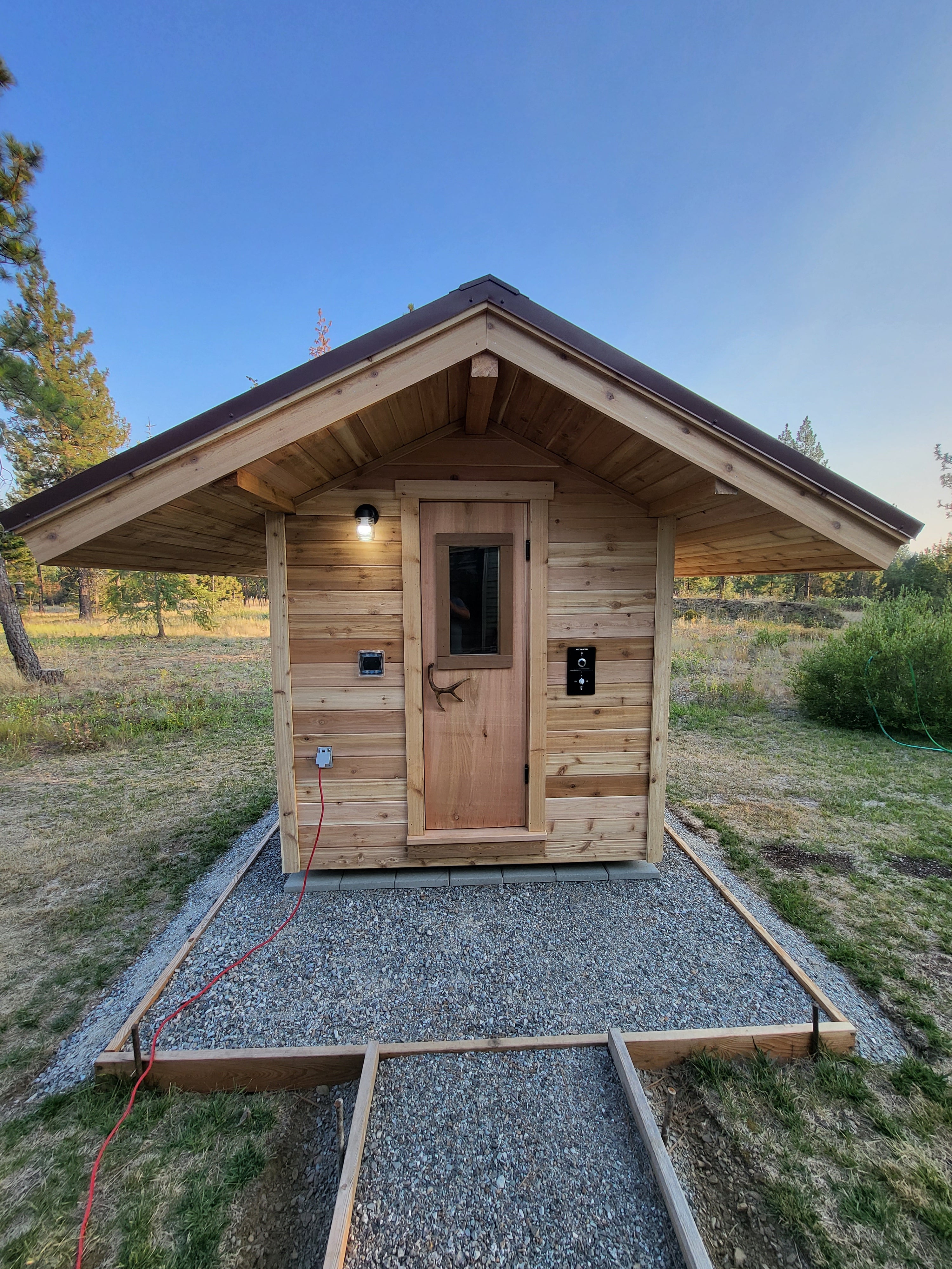 Solid Slab Cedar Sauna Door