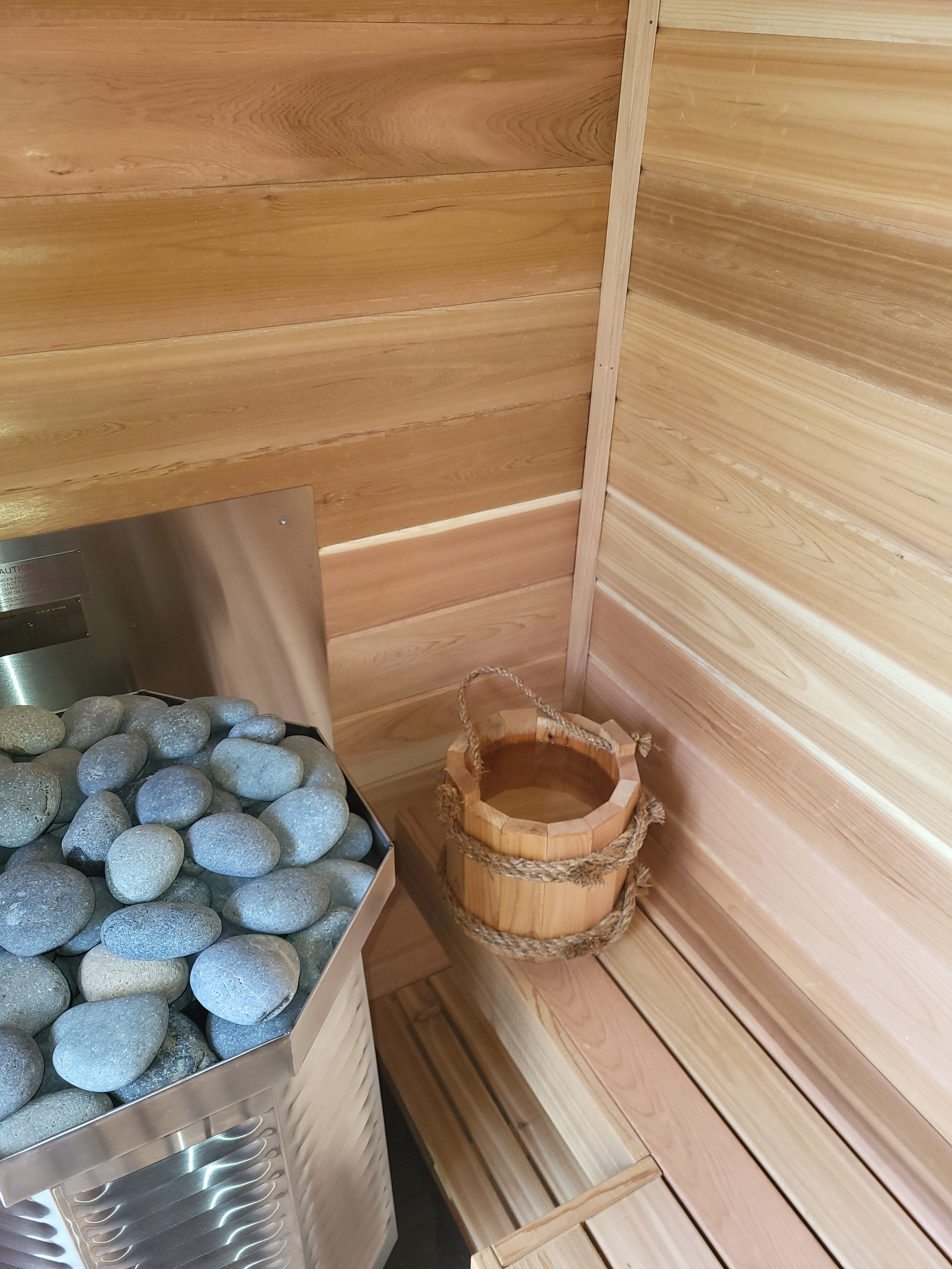 Cedar Wood Sauna Bucket by Sauna Fauna