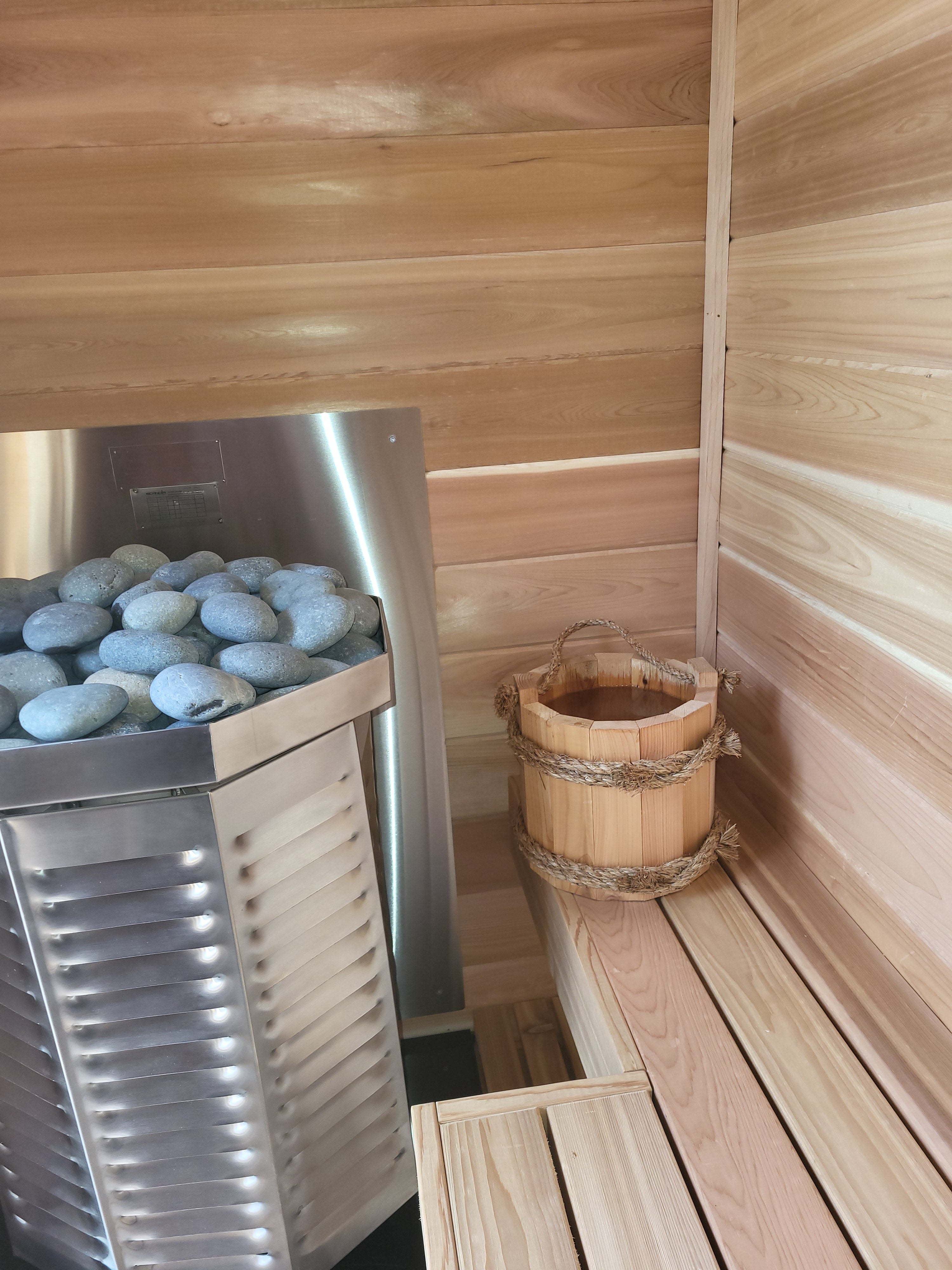 Cedar Wood Sauna Bucket by Sauna Fauna