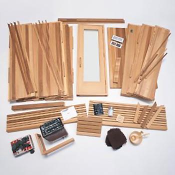 Finlandia FPC-45 Pre-Cut Sauna Kit, 4.5kW, 4X5