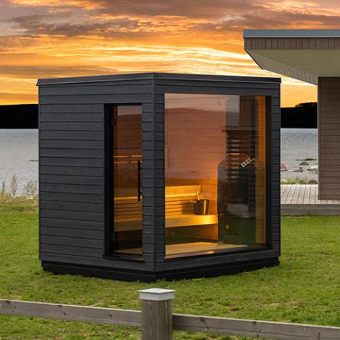 Sauna Fauna Onyx 2 Pre-Assembled Outdoor Home Sauna